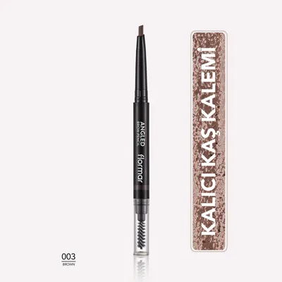 Flormar Angled Ucu Açılı ve Kıl Fırçalı Kaş Kalemi 003 Brown