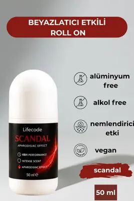 LİFE CODE Alüminyumsuz Beyazlatıcı Etkili Roll on 50 ml scandal