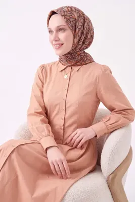 Silk Home Soft Eşarp Çakıl Taşı Kahverengi