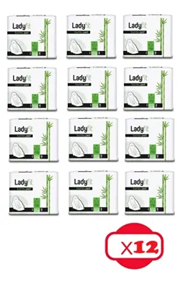 Lady Fit Bambu Ped normal 8'li X12 Paket (96 Adet)
