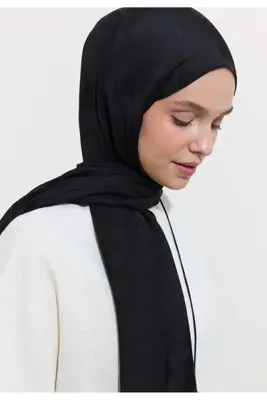 Fresh Scarfs Nori İpeksi Jakar Şal Siyah