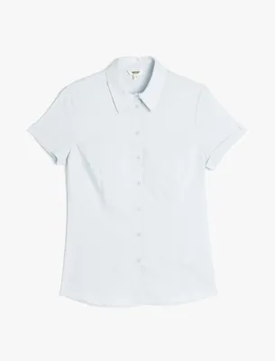 Koton Slim Fit Klasik Yaka Kısa Kollu Gömlek