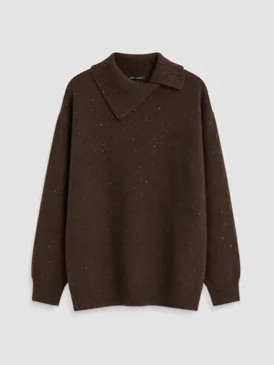 LCW Modest Asimetrik Dik Yaka Kadın Triko Tunik