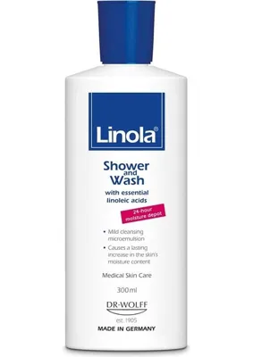 Linola 300 ml Yüz ve Vücut Duş Jeli Kuru ve Hassas Ciltler İçin Etkili Temizlik Sağlar