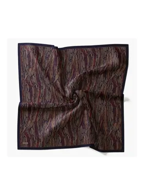 Silk Home Velora Eşarp Modern Zebra Koyu Lacivert