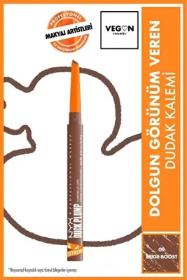 NYX Professional Makeup Duck Plump Dolgun Görünüm Veren Dudak Kalemi - 09 Beige Boost