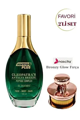 Nascita Bronzy Glow Yuvarlak Fondöten Fırçası NASBRUSH0247 & Softto Plus MIRACLE COMPLEX SAÇ&VÜCUT YAĞI 120