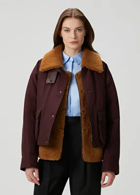 Loewe Bordo Shearling Detaylı Puffer Ceket