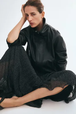 H&M Pileli İnce Etek