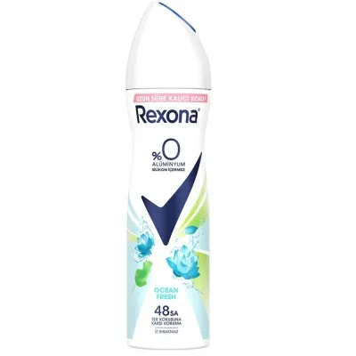 Rexona Kadın Sprey Deodorant Ocean Fresh %0 Alüminyum 150ml