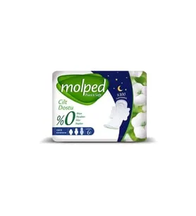 MOLPED Hijyenik Ped Ultra Pure & Soft Tekli Gece 6'lı