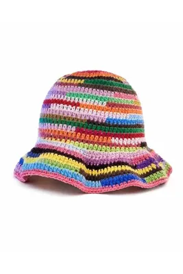 Felix Accessories Rainbow Örgü Bucket Şapka
