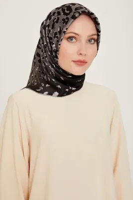 ARMİNE Tivil Ipek Eşarp 9249-38 Leopar Karışık Desen