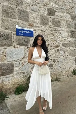 Eyyo Beyaz Sandra Elbise