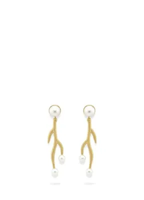 Linya Jewellery Mercan Kadın Gümüş Küpe