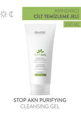 Babe Laboratorios Stop Akn Purifying Cleansing Gel - Arındırıcı Yüz Temizleme Jeli 200 ml