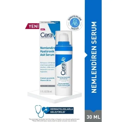 CeraVe Nemlendiren Hyalüronik Asit Serum 30 ml Tüm Cilt Tipleri İçin Etkili Nemlendirici