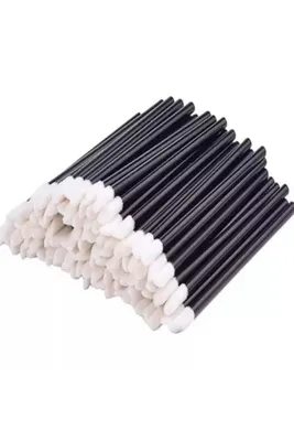 İthalSepeti 1 Paket (50 ADET) Ipek Kirpik Primer Remover Fırçası Microbrush Pamuklu Çubuk