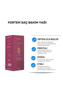 FORTEM Keratinli Saç Bakım Yağı