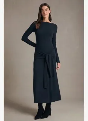 Defacto Bodycon Vücudu Saran Penye Midi Elbise