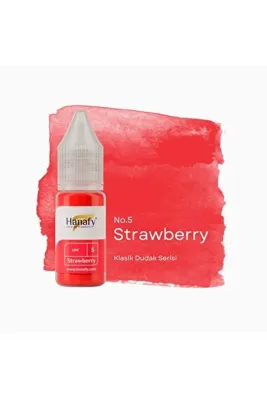 HANAFY Strawberry No5 Kalıcı Makyaj Pigmenti Dudak - 10ml