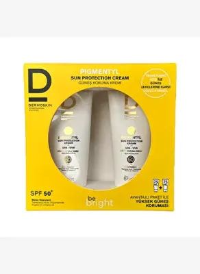 Dermoskin Be Bright Pigmentyl Güneş Kremi SPF50+ 75 ml - İkili Kofre