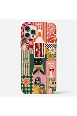 Mobildizayn iPhone 14/15 PLUS Uyumlu Desenli Pudra Lansman Telefon Kılıfı K239