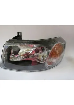 Ayfar 2002 - 2006 Ford Transit V184 Far Lambası Sol Elektrikli - Manuel Siyah 4 Fişli (H4) (Ayfar) (Oem NO:1114874)
