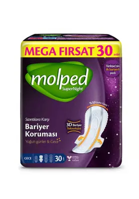 NW NessiWorld SüperNight Gece Mega Ped 30 Adet