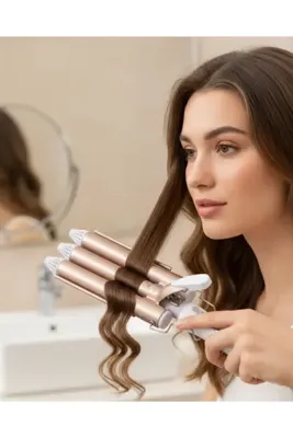 Lisinya Ayarlanabilir Isılı Bukle Saç Maşası -