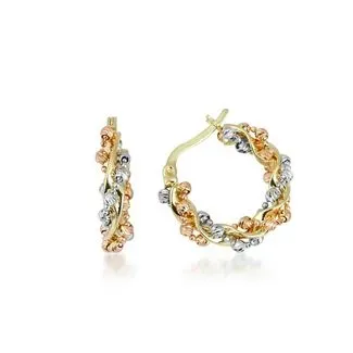 Ema Jewellery Altın Sarmaşık Halka Küpe