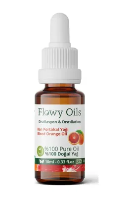 Flowy Oils Kan Portakalı Yağı %100 Doğal Bitkisel Uçucu Yağ Blood Orange Oil 10 ML
