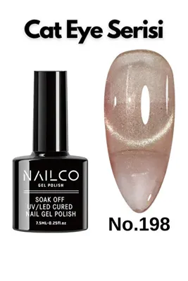 Naıl Co Uv Led Kalıcı Oje 7.5 ml Kedi Gözü Cat Eye Magnetik Seri Nailco 203