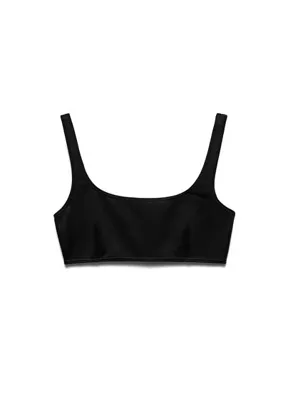 Prada Siyah İnterlok Kumaş Kadın Bikini Üstü