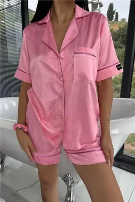 COCCOLARSI Colori Del Mondo Saten Kısa Pijama Takımı CDM2259