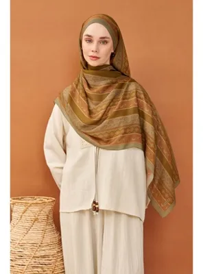 Silk Home Riva Şal Tencel Ethnic Way Yeşil