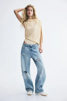 H&M Jakarlı Triko Thong Body