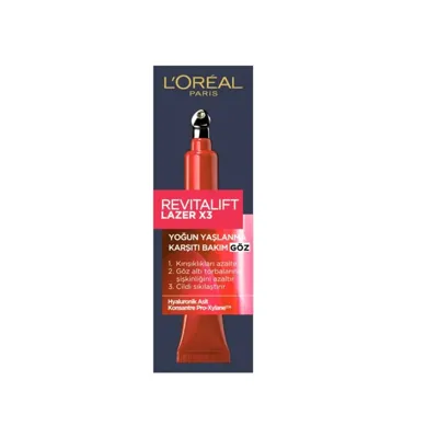 L'Oréal Paris Göz Kremi Revitalift Lazer X3 15 ml