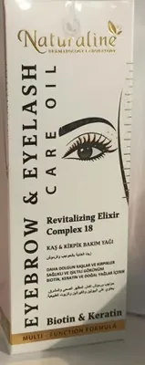 Naturaline Kaş ve Kirpik Bakım Yağı Biotin ve Keratin Takviyeli