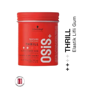 Osis Thrill Lifli Güçlü Doku Veren Mega Lifli Parlak Şekillendirici Gum Wax 100ml/gemds3