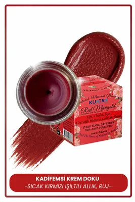 KUATRA Red Marigold Işıltı Veren Nemlendirici Balm 7 ML