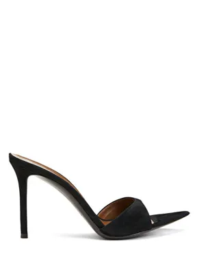 Giuseppe Zanotti Siyah Kadın Deri Terlik