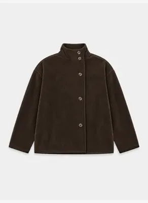 Xint Kahverengi Oversize Dik Ceket