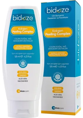 TKÇ Bidoze Kolajen Peeling Complex 125 ml | Gözenek Sıkılaştırıcı ve Siyah Nokta Karşıtı Arın