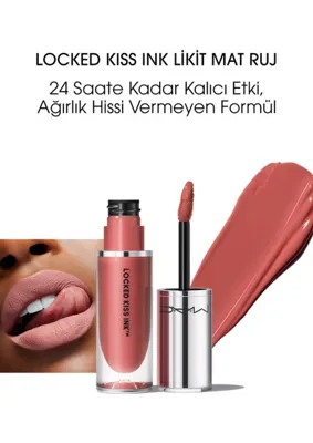 MAC Locked Kiss Ink 24hr Likit Mat Ruj - Mischief - 4ml - 773602645985
