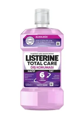 Listerine Total Care Diş Koruması Alkolsüz 6 Etki 1 Arada Ağız Bakım Suyu 500 ML