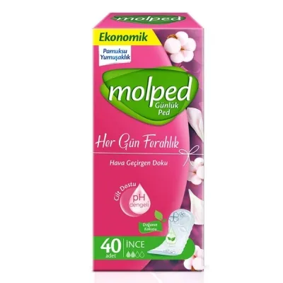 MOLPED Her Gün Ferahlık Günlük Ped 40 Adet