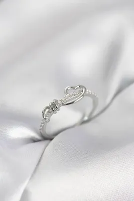 Genel Markalar Sarmal Model Zirkon Taşlı Gümüş Renk Kadın Yüzük 5886 - 3B10015430-7289