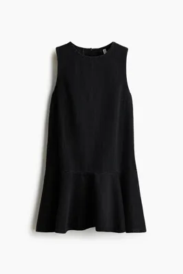 H&M İşlemeli Kot Elbise