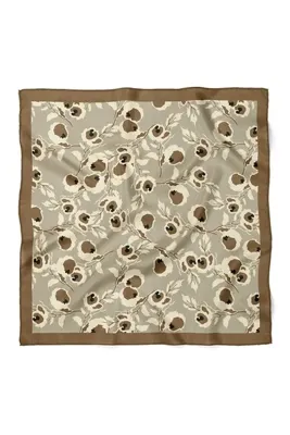 nehir eşarp Soft Çiçek Desen Fular Bandana 70x70 Cm